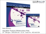 Blok akwarelowy Daler-Rowney Aquafine Texture Watercolour Pad, CP, 300 gsm, 12 ark.  350 x 350 mm