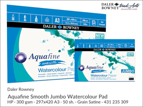 DR Aquafine Smooth Jumbo Watercolour Pad 50 sh A3 431235309_wynik.webp