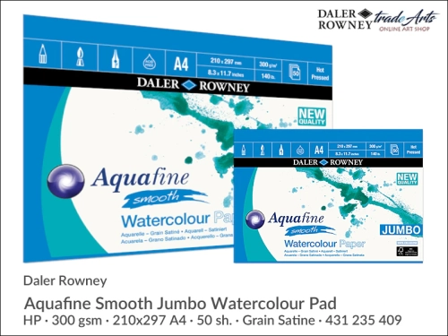 DR Aquafine Smooth Jumbo Watercolour Pad 50 sh A4 431235409_wynik.webp