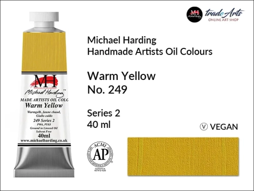 MH Oil Colours Warm Yellow 249_wynik.webpMichael Harding Artists Oil Colours Warm Yellow 249, farba olejna Warm Yellow 249 Michael Harding, Michael Harding - farba olejna Warm Yellow 249, farby olejne Michael Harding,