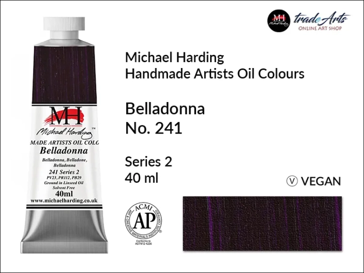 MH Oil Colours Belladonna 241_wynik.webpMichael Harding Artists Oil Colours Belladonna 241, farba olejna Belladonna 241 Michael Harding, Michael Harding - farba olejna Belladonna 241, farby olejne Michael Harding, Michael Harding, farby Michael Harding,