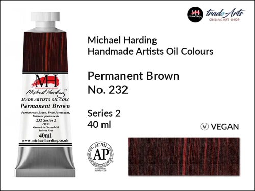 MH Oil Colours Permanent Brown 232_wynik.webpMichael Harding Artists Oil Colours Permanent Brown 232, farba olejna Permanent Brown 232 Michael Harding, Michael Harding - farba olejna Permanent Brown 232, farby olejne Michael Harding,