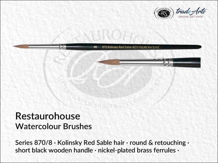 Restaurohouse Watercolour Retouching round 870/8