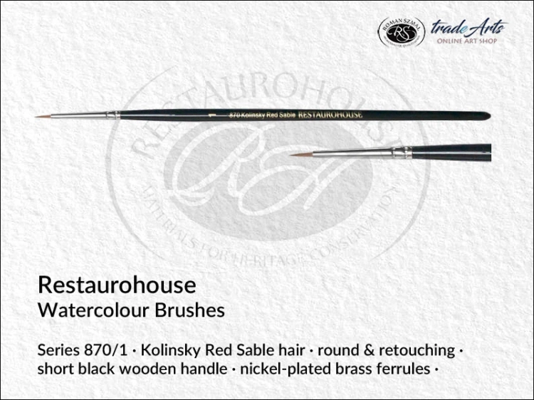 Restaurohouse Watercolour Retouching round 870/1