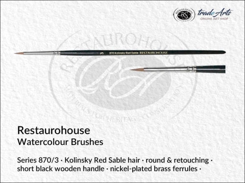 Restaurohouse Watercolour Retouching round 870/3