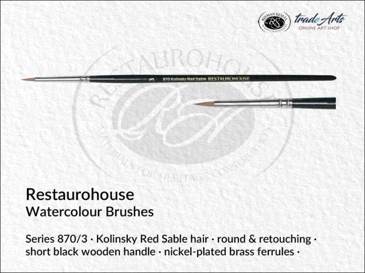 Restaurohouse Watercolour Retouching round 870/3