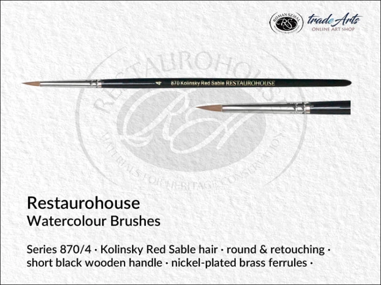 Restaurohouse Watercolour Retouching round 870/4