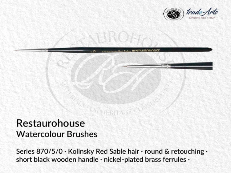 Restaurohouse Watercolour Retouching round 870/5/0