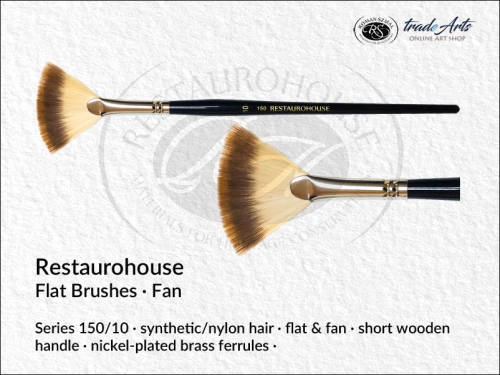 Restaurohouse Fan Brushes 150/10, Restaurohouse Synthetic Fan Brushes 150/10, pędzel wachlarzowy syntetyczny 150/10 Restaurohouse, Restaurohouse pędzel wachlarzowy seria 150/10 syntetyk,