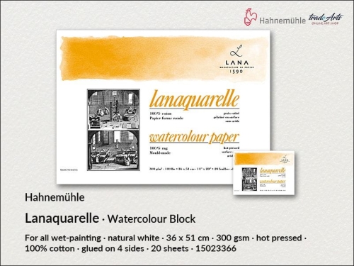 Hahnemühle Lanaquarelle Block HP 36x51 cm, blok akwarelowy  Lanaquarelle HP 36x51 cm Hahnemühle, Hahnemühle blok akwarelowy  Lanaquarelle HP 36x51 cm, Hahnemühle Lanaquarelle Watercolour, Lanaquarelle, bloki, akwarela,