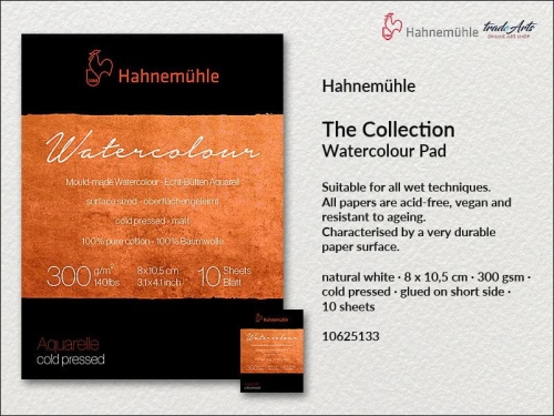Hahnemühle Collection-Watercolour Pad CP 36x48 cm, pad akwarelowy Collection-Watercolour CP 36x48 cm Hahnemühle, Hahnemühle pad akwarelowy Collection-Watercolour CP 36x48   cm, Hahnemühle Collection-Watercolour Pad, bloki, akwarela,