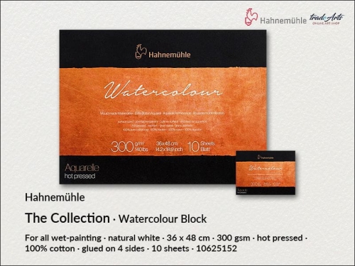 Hahnemühle Collection-Watercolour Block HP 36x48 cm, blok akwarelowy Collection-Watercolour HP 36x48 cm Hahnemühle, Hahnemühle blok akwarelowy Collection-Watercolour HP 36x48 cm, bloki, akwarela,
