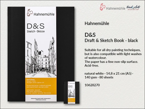 Hahnemuhle D&amp;S Sketch Book A5 Black Portrait_wynik.webp