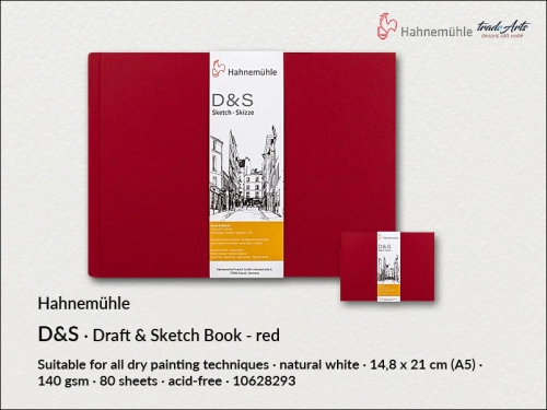 Hahnemuhle DS Sketch Book A5 Landscape Red_wynik.webp