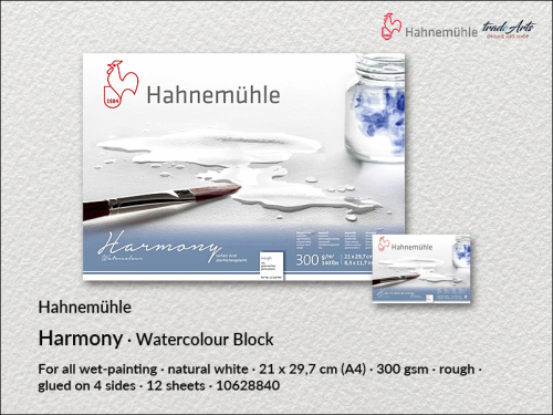 Hahnemühle Harmony Watercolour Block Rough A4 Landscape, blok akwarelowy Rough A4 pejzaż Harmony Hahnemühle, Hahnemühle blok akwarelowy Rough A4, Harmony Hahnemühle Watercolour Block,  Harmony &amp; Expression Hahnemühle, bloki, akwarela,