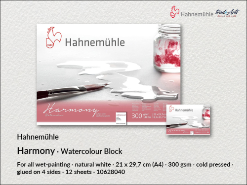 Hahnemühle Harmony Watercolour Block A4 Landscape, blok akwarelowy A4 pejzaż Harmony, Hahnemühle, Hahnemühle blok akwarelowy A4, Harmony Hahnemühle Wtercolour Block,  Harmony &amp; Expression Hahnemühle, bloki, akwarela,
