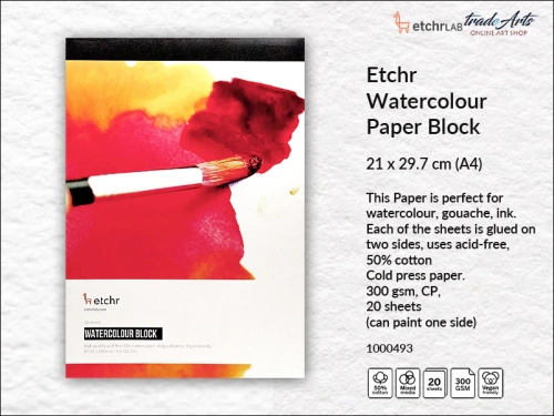 Etchr Lab A4 Paper Block CP 50% Cotton