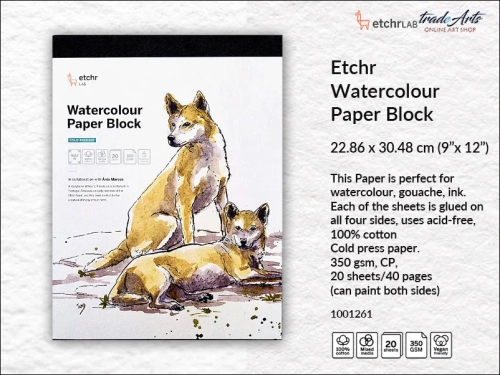 Etchr Lab 100% Cotton Paper Block CP