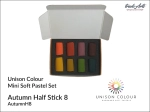 Zestaw pasteli suchych Autumn Half Stick 8 Unison Colour Mini Set 