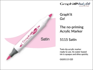 Marker akrylowy dwustronny Graph'it Go! Twin Tip, kolor: Satin 5115