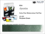 Farba akwarelowa pełna kostka Aquarius Full Pan RSA, kolor: Perylene Green 409
