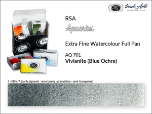 Farba akwarelowa pełna kostka Aquarius Full Pan RSA, kolor: Vivianite (Blue Ochre) 701