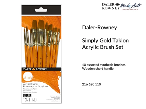 DR Simply Gold Taklon Acrylic Set 216620110