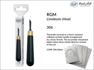 Dłuto do linorytu RGM Linoleum Chisels, mod. 306 blister