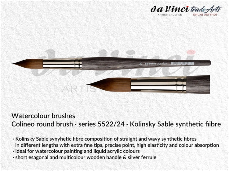 da Vinci Watercolour Colineo synthetic 5522-24