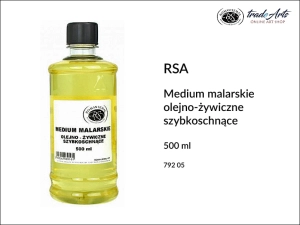 Medium malarskie olejno-żywiczne szybkoschnące do farb olejnych RSA, opak. 500 ml
