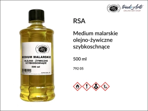 Medium malarskie olejno-żywiczne szybkoschnące do farb olejnych RSA, opak. 500 ml