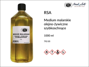Medium malarskie olejno-żywiczne szybkoschnące do farb olejnych RSA, opak. 1000 ml