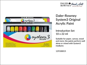 Daler-Rowney System3 Acrylic Introduction Set zestaw farb akrylowych, opak. 10 tub x 22 ml, blister