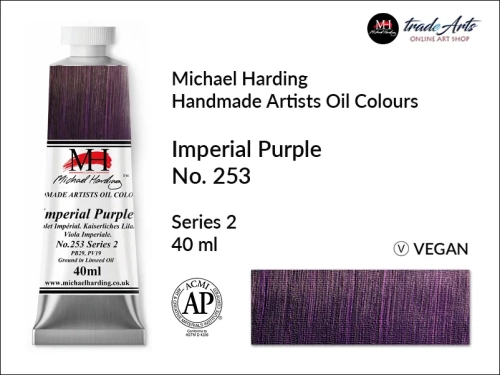 Michael Harding Artists Oil Colours Imperial Purple 253, farba olejna Imperial Purple 253 Michael Harding, Michael Harding - farba olejna Imperial Purple 253, farby olejne Michael Harding, Michael Harding, farby Michael Harding,