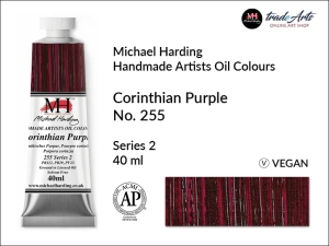 Farba olejna Artists Oil Colours Michael Harding, kolor: Corinthian Purple No. 255, tuba 40 ml 