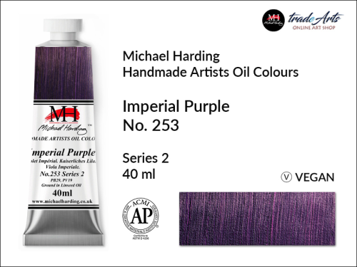 Michael Harding Artists Oil Colours Imperial Purple 253, farba olejna Imperial Purple 253 Michael Harding, Michael Harding - farba olejna Imperial Purple 253, farby olejne Michael Harding, Michael Harding, farby Michael Harding,