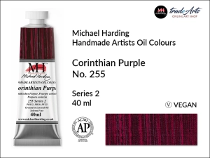 Farba olejna Artists Oil Colours Michael Harding, kolor: Corinthian Purple No. 255, tuba 40 ml 