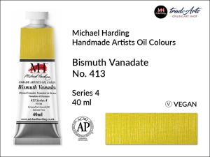 Farba olejna Artists Oil Colours Michael Harding, kolor: Bismuth Vanadate 413 No. 413, tuba 40 ml 