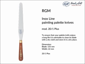 Szpachla malarska Inox Line Palette Knife RGM, mod. 20/1
