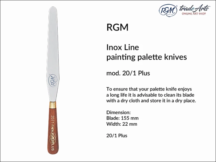RGM szpachla malarska Inox Line 20/1, szpachla malarska Inox Line mod. 20/1, szpachle malarskie, szpachle malarskie RGM, szpachla RGM Inox Line, szpachle RGM,
