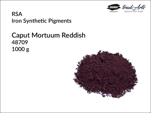 RSA kaput mortuum czerwonawe syntetyczne 1000 g, kaput mortuum czerwonawe, pigment żelazowy syntetyczny, Caput Mortuum Reddish 4907 RSA, pigmenty żelazowe,