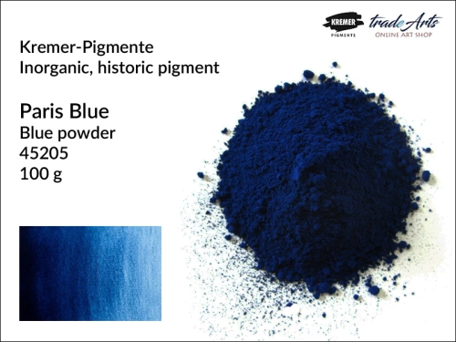 Błękit paryski - nieorganiczny pigment historyczny Kremer-Pigmente, Kremer-Pigmente Paris Blue pigment historyczny - cena od 21,90 zł, pigmenty historyczne, błękit paryski,