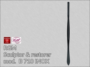 Nóż do rzeźby i prac konserwatorskich RGM ze stali INOX Black Finishing, mod. 710