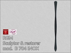 Nóż do rzeźby i prac konserwatorskich RGM ze stali INOX Black Finishing, mod. 704