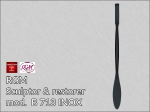 Nóż do rzeźby i prac konserwatorskich RGM ze stali INOX Black Finishing, mod. 713