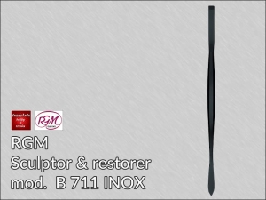 Nóż do rzeźby i prac konserwatorskich RGM ze stali INOX Black Finishing, mod. 711