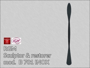 Nóż do rzeźby i prac konserwatorskich RGM ze stali INOX Black Finishing, mod. 701 