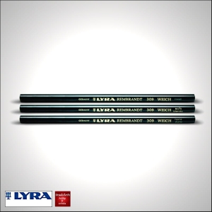Kredka z węglem tłusta Lyra Carbon, twardość: twarda, opak. 12 szt., karton 