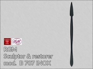 Nóż do rzeźby i prac konserwatorskich RGM ze stali INOX Black Finishing, mod. 707