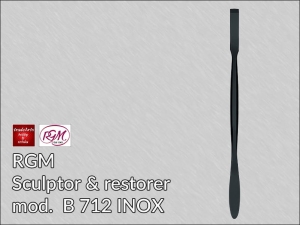 Nóż do rzeźby i prac konserwatorskich RGM ze stali INOX Black Finishing, mod. 712